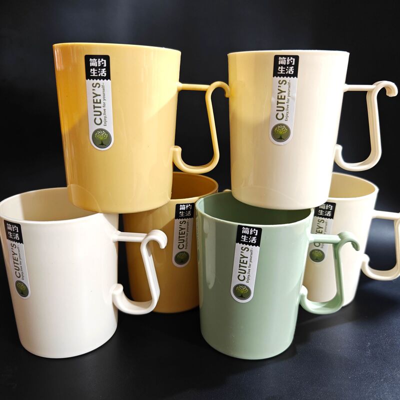 2021-2 Cup Brushing Cup Scandinavian Colorful Thickeneded Plastic Cup Household Drinking Cup 2 Yuan Wholesale