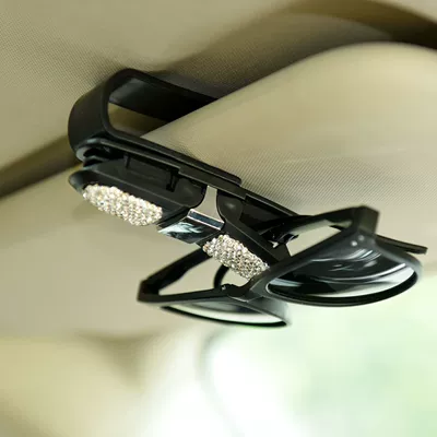 Cross-border Diamond car glasses: Car Glasses Clip/Bill Clip