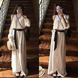 秋季新款气质知性风时尚设计感舒适上衣修身显瘦休闲裤套装女