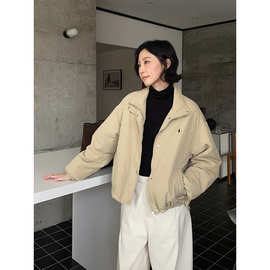 THE MIND立领保暖棉服外套女2025冬季新款韩版休闲百搭棉衣T5731