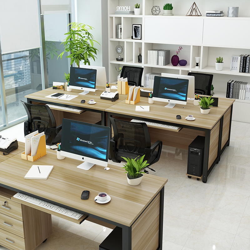 Staff office desk single-person computer desk simple office desk simple modern home writing desk table chair group 