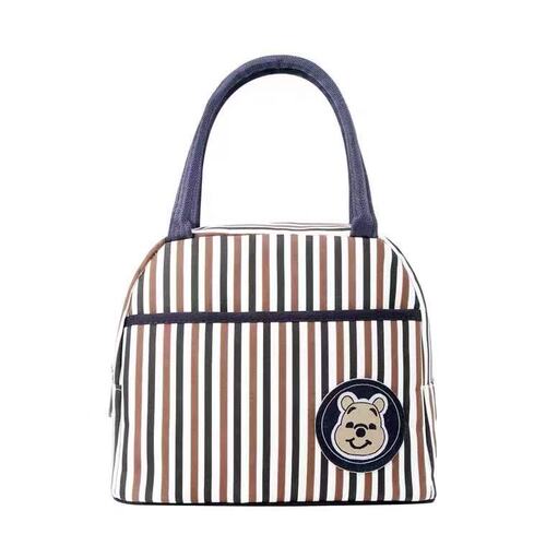 New canvas handbag lunch bag small fresh student lunch box bag mother and baby mommy bag work bag printed LOGO