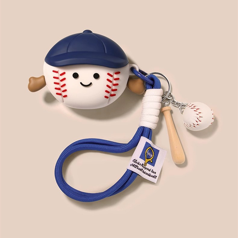 Suitable for apple earphone airpods4 protective cover noise reduction pro2 soft silicone baseball 3 generation 2024 new cartoon