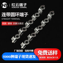 连带圆环端子型接线片端子开口接线O型铜圆形裸端头电缆接线端子