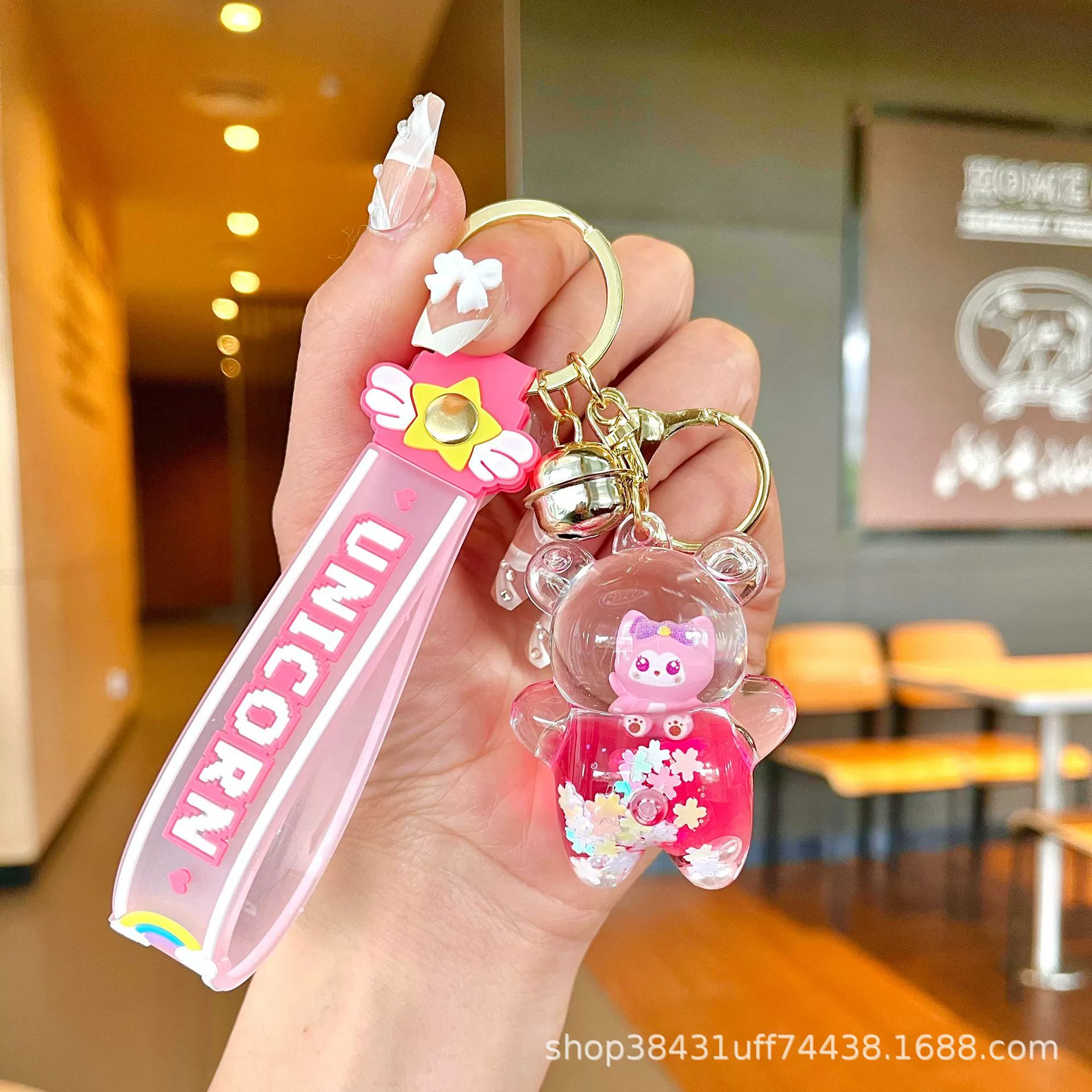 Acrylic keychain, pendant for keys