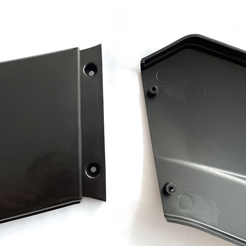 Car modification combination black carbon fiber three-section front shovel universal modified front lip head shovel corner side skirt side