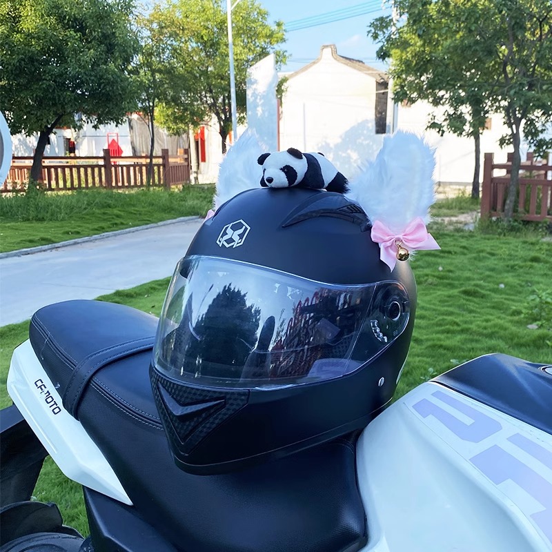 Universal Helmet Decoration 3D Half/Full Helmet Accessories Creative Women Rider