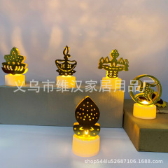 インド排灯節電子ろうそく灯Diwali装飾LED小夜灯Deepavali万灯節雰囲気灯