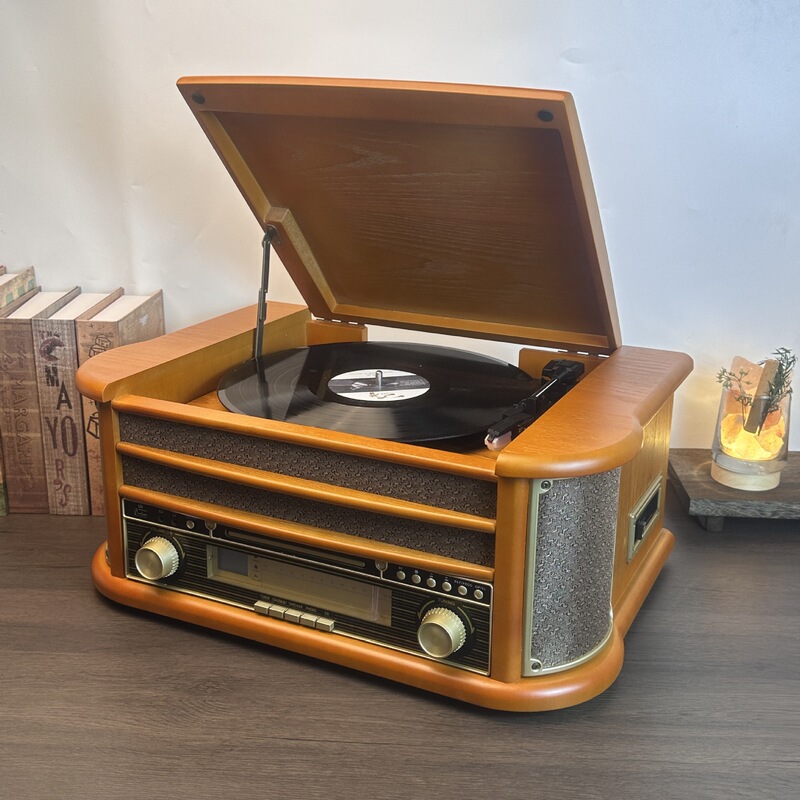 国境を越えたレトロLP黒ゴムレコード機多機能cd蓄音機創意bluetoothオーディオレコード機源卸売り|undefined