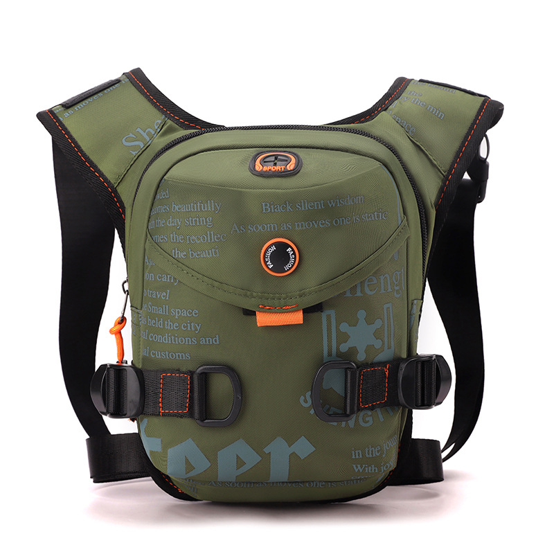 Bolso de cintura y pierna de ocio multifuncional Bolso de mensajero deportivo de ciclismo al aire libre multifuncional Bolso de hombro de nailon de moda para hombres y mujeres