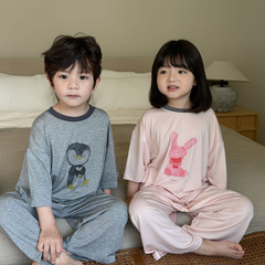 子供の夏のレジャーアニメA類の優可糸モーデールの家庭服セットの子供のパジャマとエアコンの服