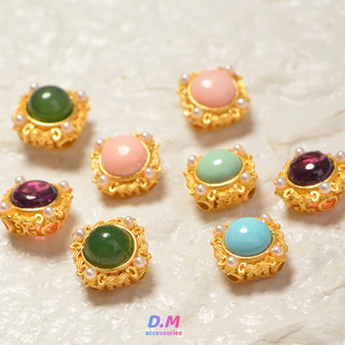 s925���y僽������Ȼ������ʯ��ʯ���������G��ʯ���DIY���