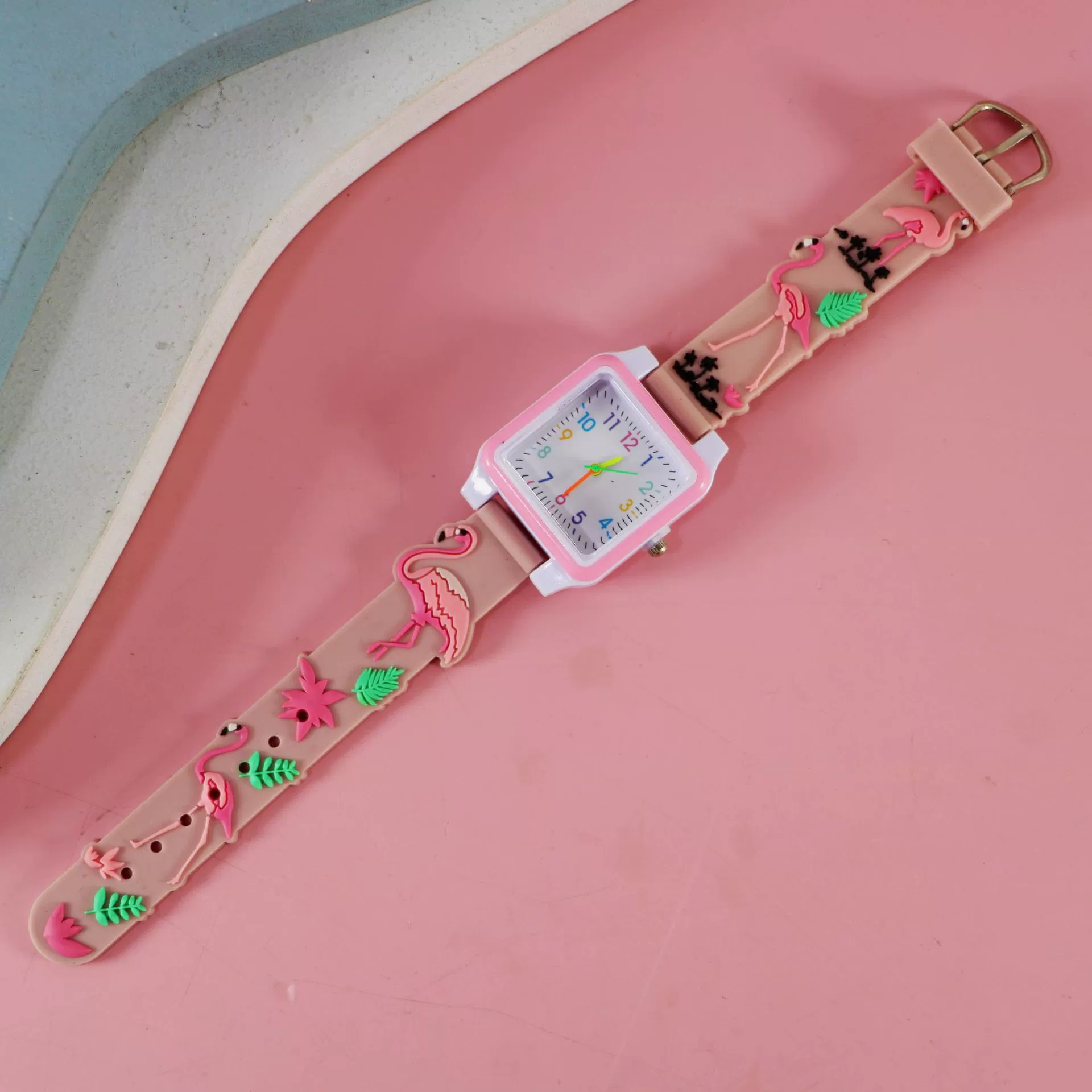 Silicone children's watch with gears, children's quartz watches