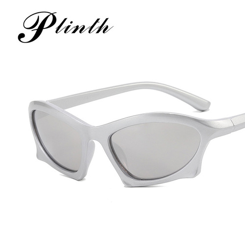 Cross-border sports cycling sunglasses  new stylish sunglasses irregular trendy street style INS glasses