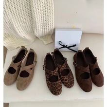 穿搭博主人手一双高颜值交叉带玛丽珍鞋软底芭蕾舞单鞋