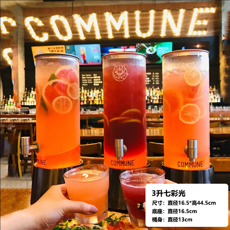 バー幻獅子桶発光酒砲桶ザビール桶ビール桶3lコーラ桶幻獅子コーラ桶ネットワイン砲桶|undefined