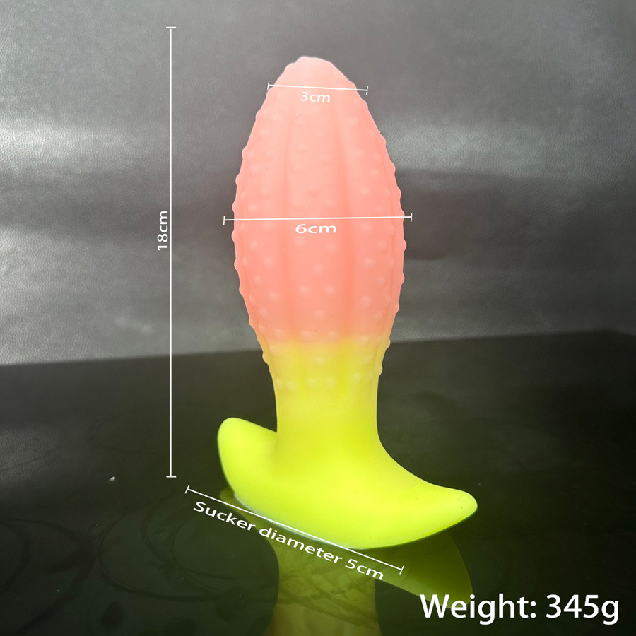Silicone Anal Plug with Beaded Tail, Colorful Special-Shaped Design, Adult Anal Toy — detail image 17