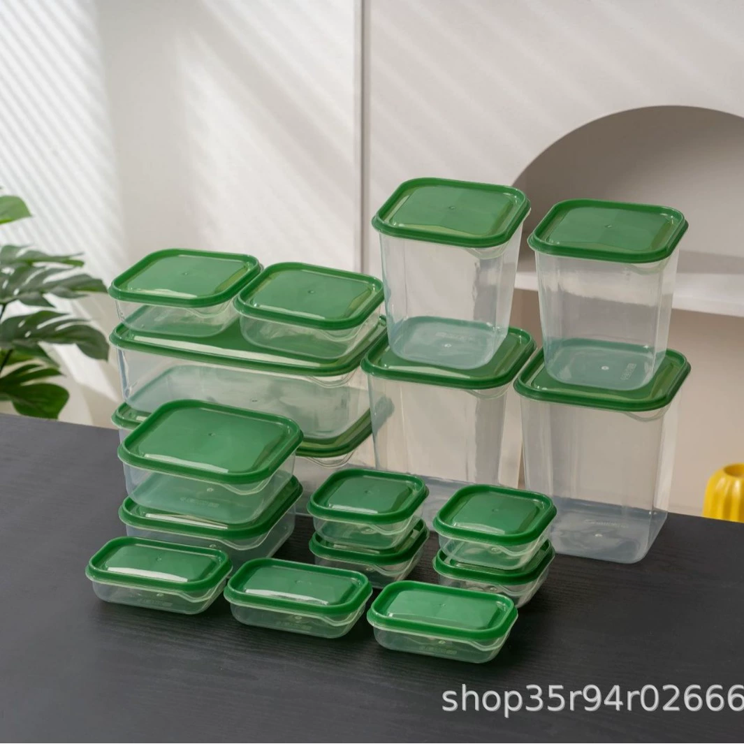 Новая бытовая пищевая коробка для хранения фруктов пластиковая коробка для хранения свежей коробки 17 комплектов коробки для хранения свежей коробки