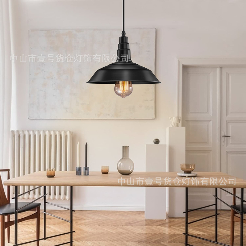 Dining room chandelier American retro industrial style cafe hotpot restaurant creative personalized bar counter wrought iron lighting Amazon