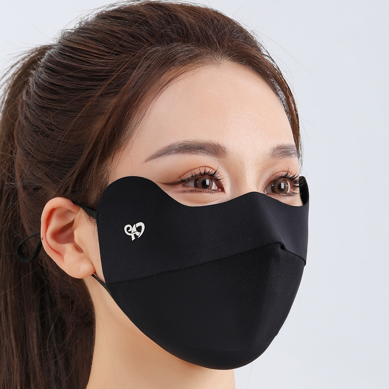 New sunscreen mask Ice Silk cool seamless mask anti-ultraviolet 3D three-dimensional breathable eye corner thin veil