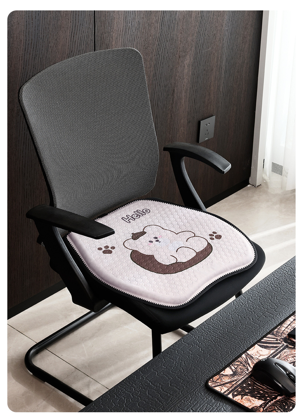 Cross-Border Summer Cartoon Honeycomb Gel Cushion Car Seat Cushion Jelly Cushion Cool Seat Cushion Car Square Cushion Seat Cushion