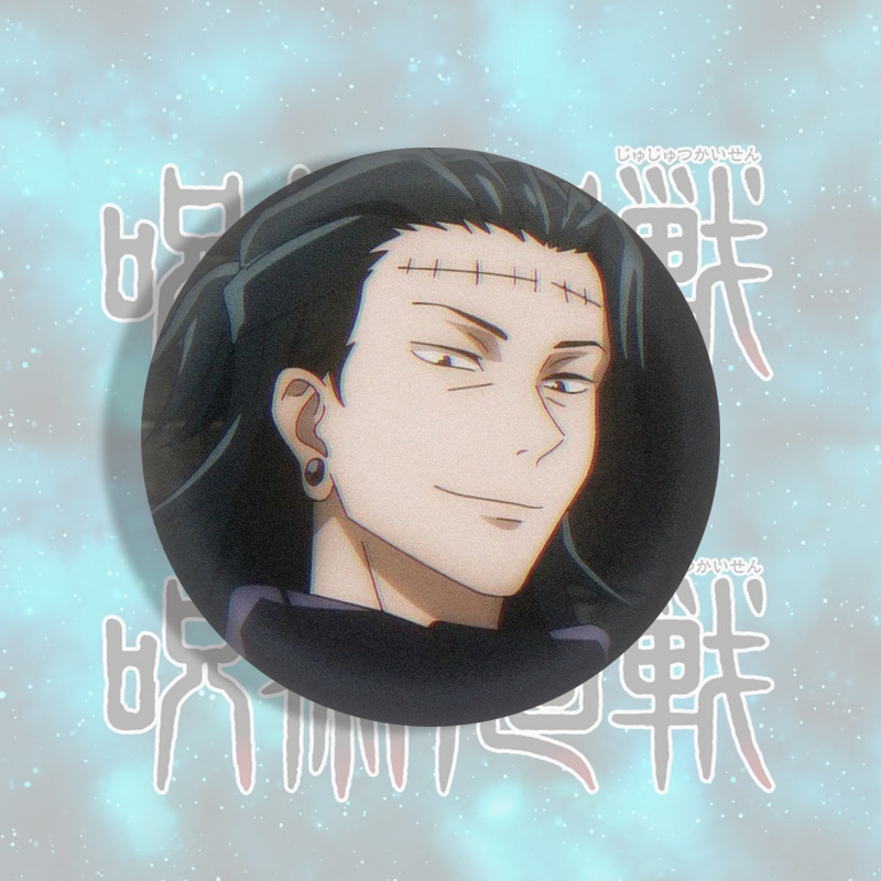 呪術回戦バッジ五条悟犬巻棘乙骨憂太二次元アニメバーブリキバッジ