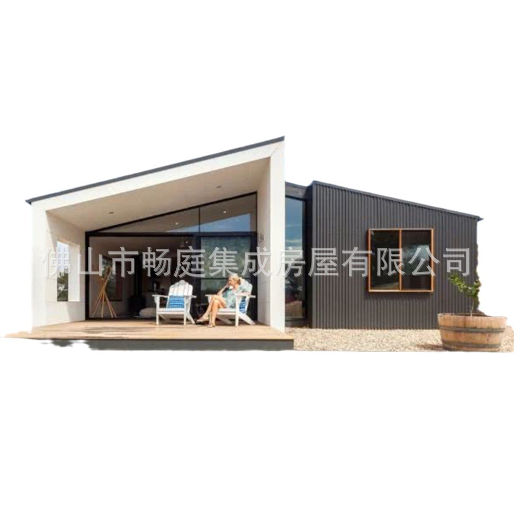 Estructura de acero casa solar móvil casa móvil integrada acero ligero villa oficina residencial