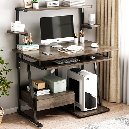 Yijiada computer desk computer desktop table home desk student desk bookshelf combination simple small table