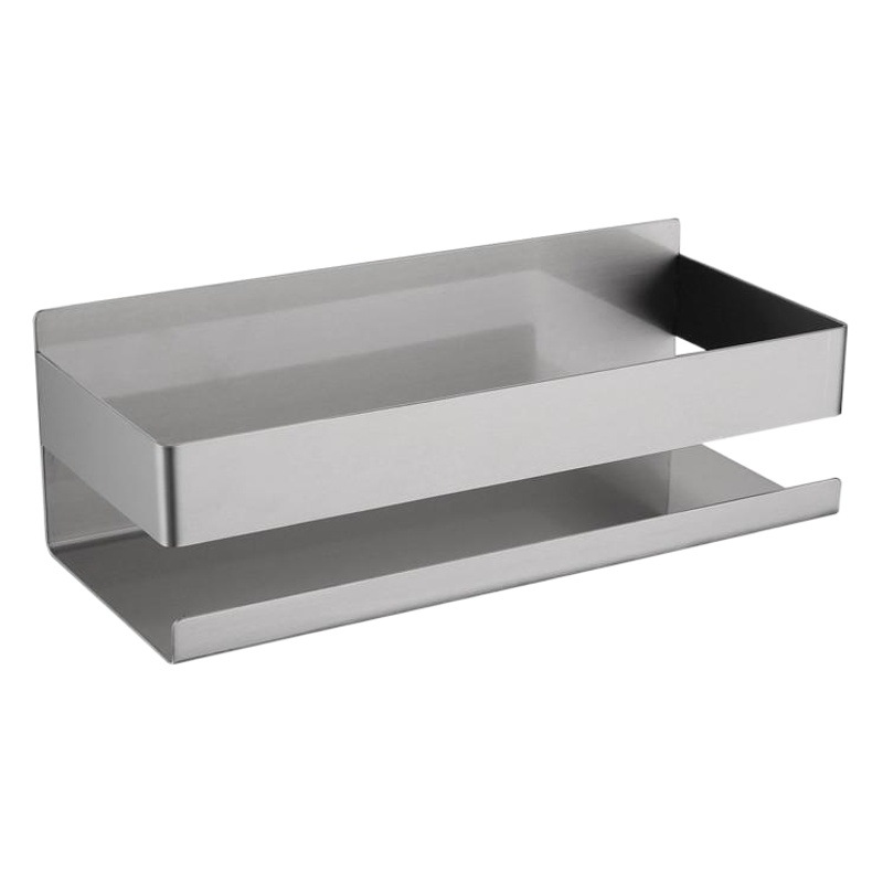 Suministro transfronterizo estante de baño de acero inoxidable 304 simple estante de almacenamiento de baño sin clavos ducha práctico estante de almacenamiento