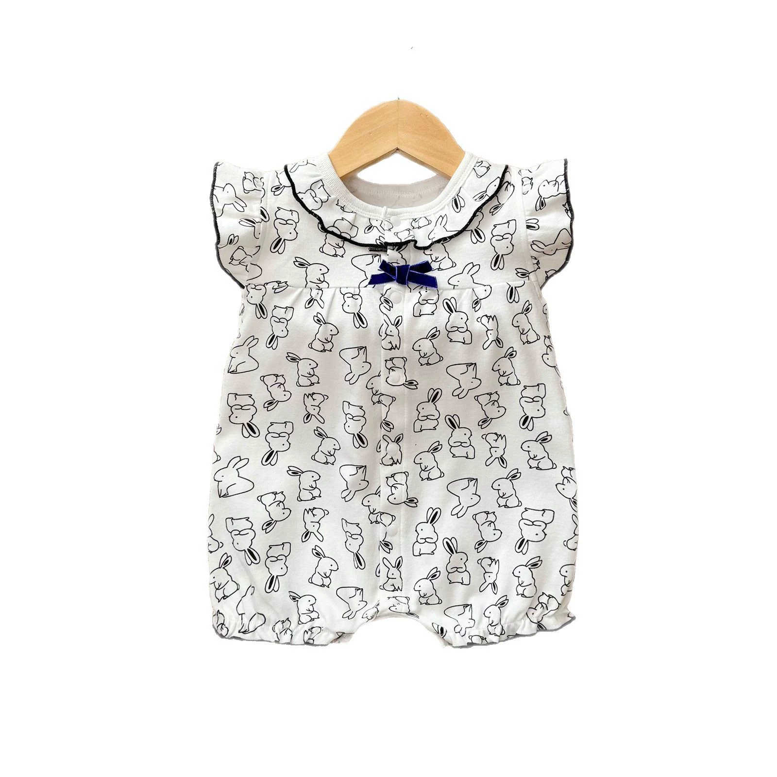 Комбинация Bodysuit для девочки на прогулку, кролик, западный стиль