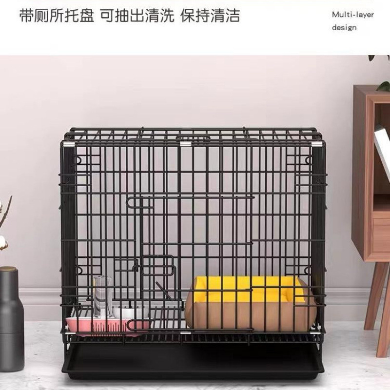 犬ケージ、小型犬猫ケージ、ペットケージ、トイレ付き大型犬ケージ、家庭用屋内中型犬猫犬ヴィラ|undefined