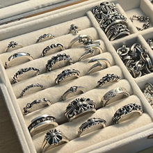 克罗心戒指十字架本高版嘻哈朋克情侣款墓葬永恒之心工厂外贸直销