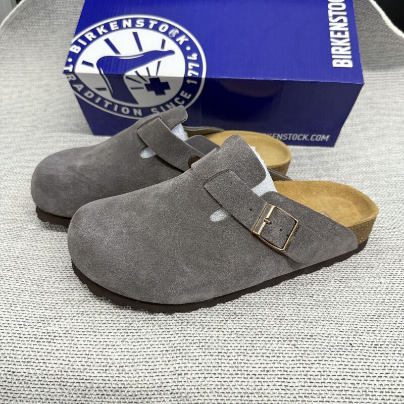 2025 Autumn/Winter New Birkenstock-Style Shoes for Men and Women, Soft Cork Sole, Slip-On, Open-Toe, Half-Slipper Birkenstock Shoes