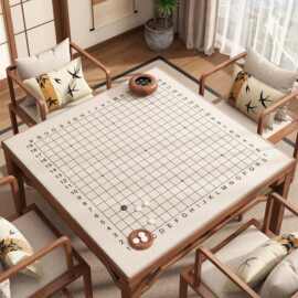 围棋垫正方形耐脏耐磨五子棋桌布静音儿童益智桌垫可折叠棋盘垫子