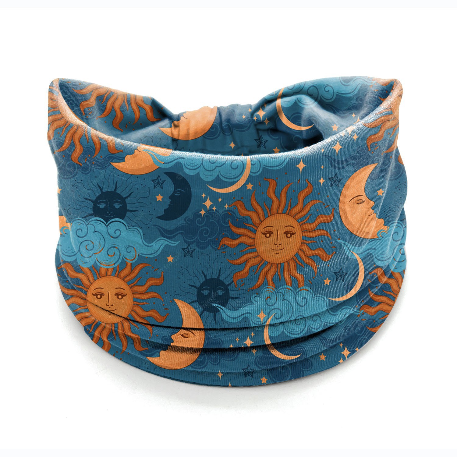 40g Weight Hair Band Hair Accessories Type 1 Piece Quantity Sports Occasion Polyester cotton Material Sun, Star, Moon Pattern Women's Gender Printing Design Bohemian Style Women's Bohemian Sun Star Moon Polyester Cotton Printing Hair Band 9