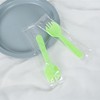 Ecological plastic spoon, dessert pack for ice cream, increased thickness