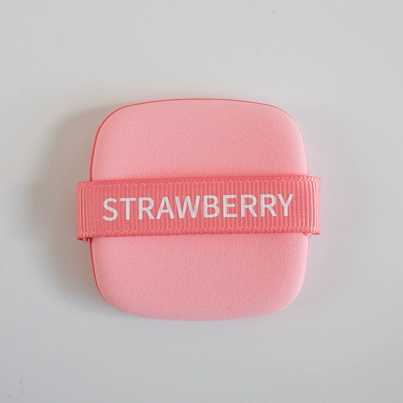 Powder Puff (Guo Xiao Niu) Strawberry Cushion — Dual-Use Dry & Wet, Super-Soft Strap