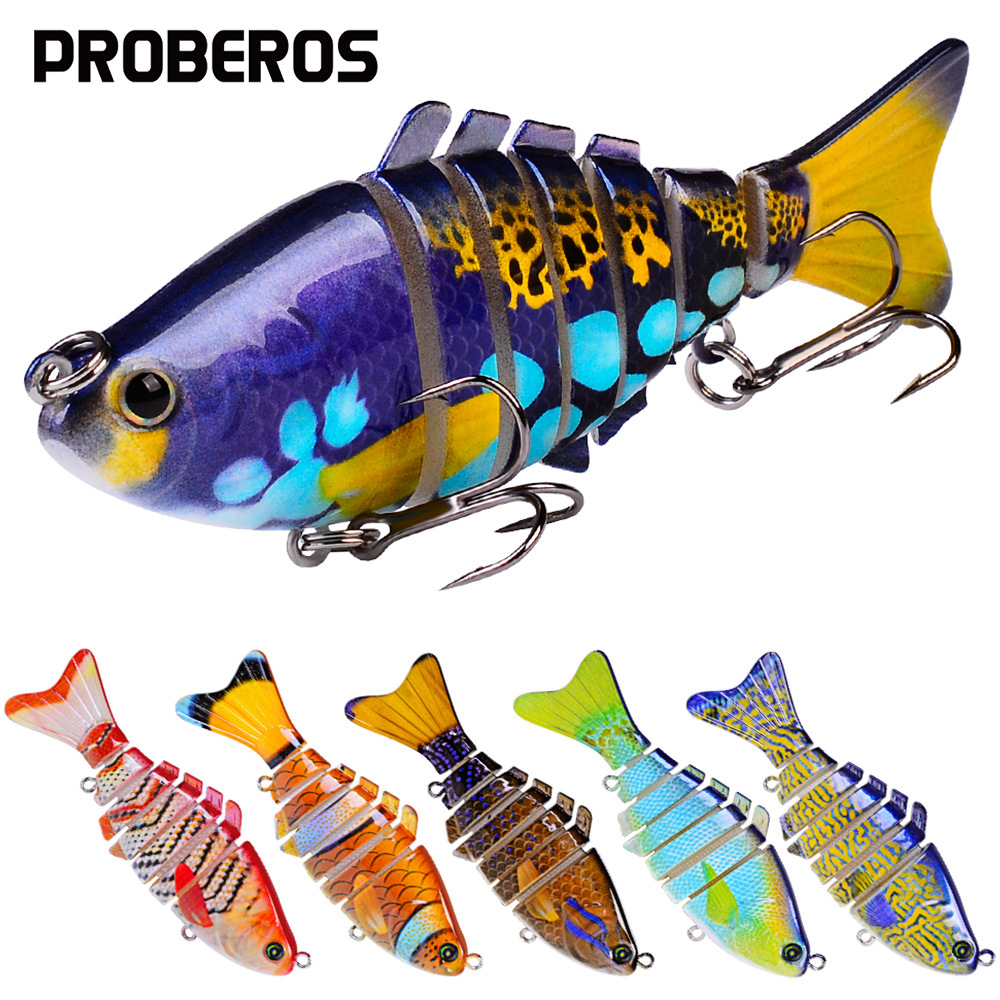 Sinking Multi Jointed lures 8 Colors hard plastic baits Saltwater Sea Bass Swimbait Tackle Gear