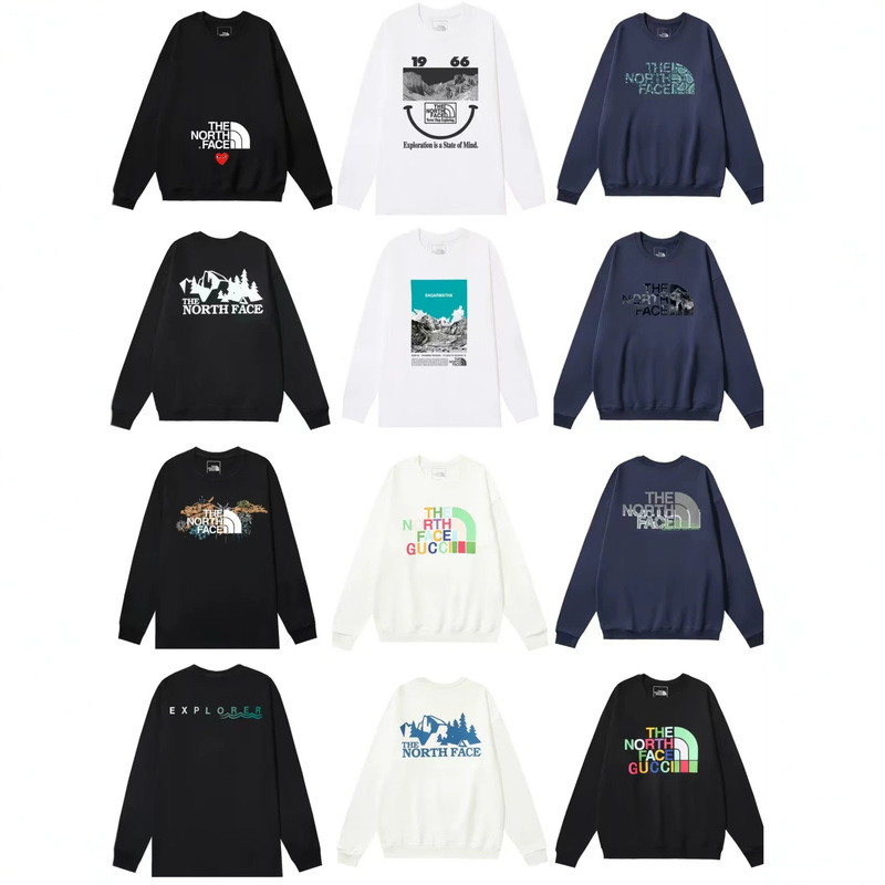 2026 Fall/Winter New North Face Pure Cotton Terry Sweatshirt for Men and Women, Trendy Brand Casual Drop-Shoulder Long-Sleeve Plus Size Top Collection 2026 Fall/Winter New North Face Pure Cotton Terry Sweatshirt for Men and Women, Trendy Brand Casual Drop-Shoulder Long-Sleeve Plus Size Top Collection