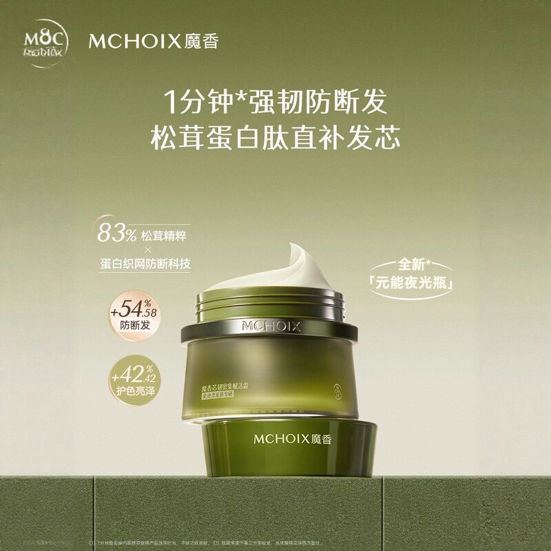 Magic Fragrance Hair Core Repair Anti-Breakage Hair Mask with Matsutake Protein to Improve Dry, Frizzy, Dyed, and Damaged Hair