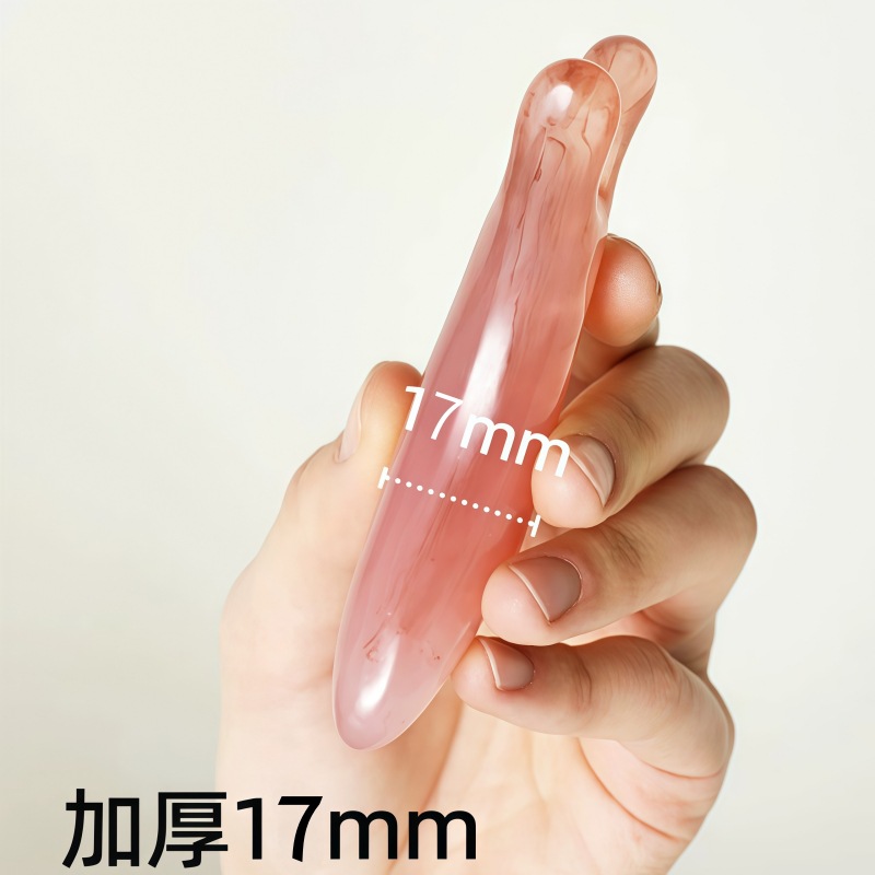 Resin Meridian Massage Comb Gua Sha Tool for Scalp Face Neck and Shoulder Wellness in use