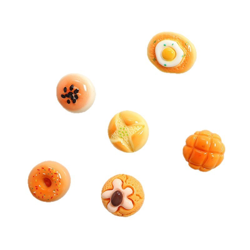 キッチンクリエイティブシミュレーション食品おもちゃドーナツパンホットドッグ樹脂冷蔵庫マグネット家の装飾写真強力な磁石|undefined