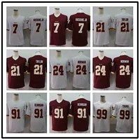 Американский оливковый костюм Вашингтон Красная кожа Redskins 24 Norman jersey Легендарная майка второго поколения