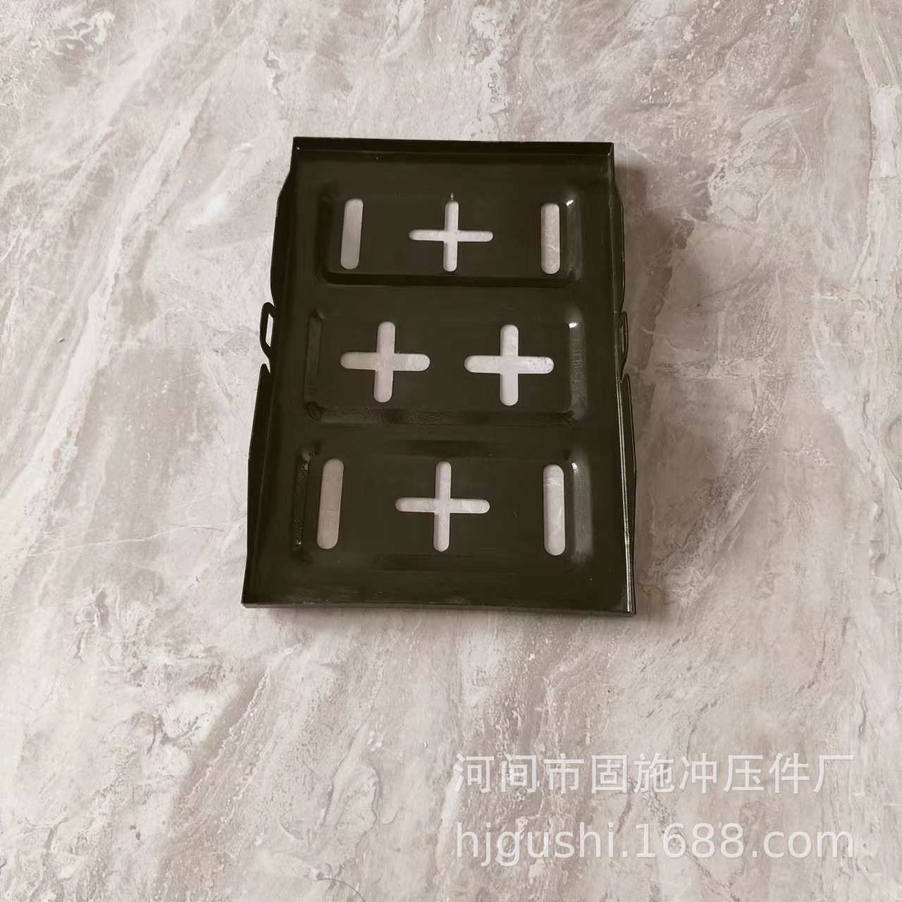 Factory in stock supply car battery fixed tray battery fixed bracket tray iron spray battery box