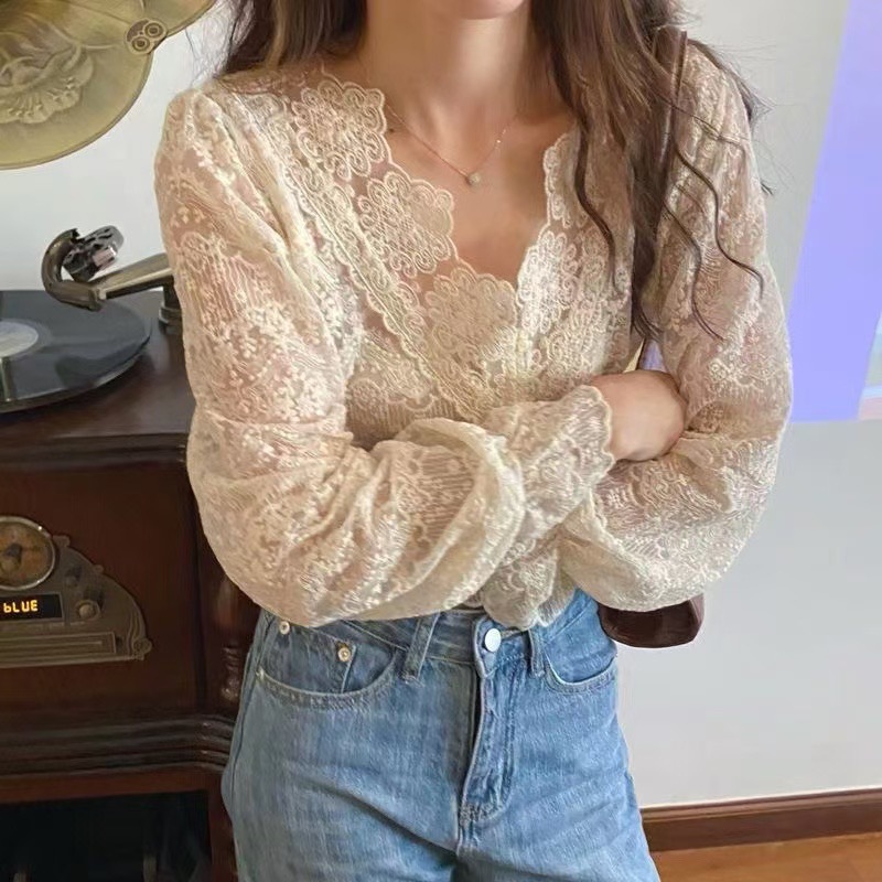 Lace base cardigan