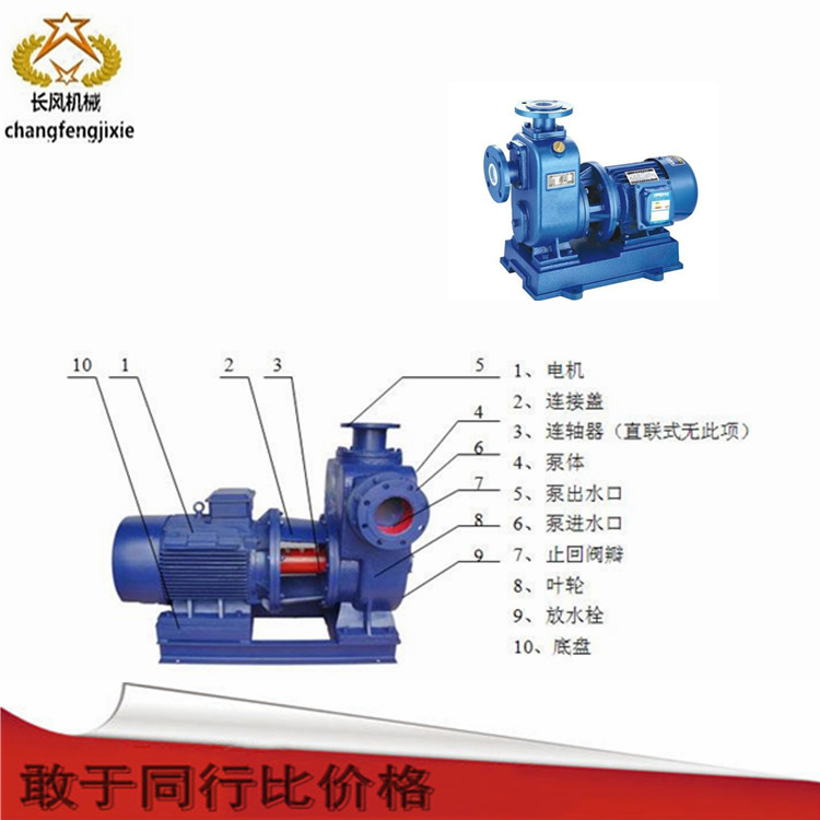 济宁长风现货供应ZX系列自吸泵 不锈钢自吸泵型号 自吸泵厂家批发