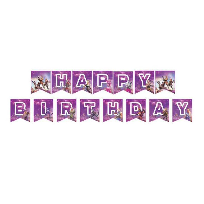 Праздничный набор одноразовой посуды в стиле перестрелки, бумага + пластик, варианты на 9 предметов или 16 предметов