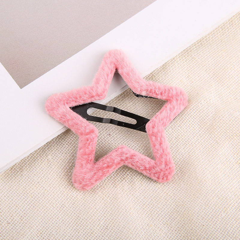 Plush five-pointed star [peach color]