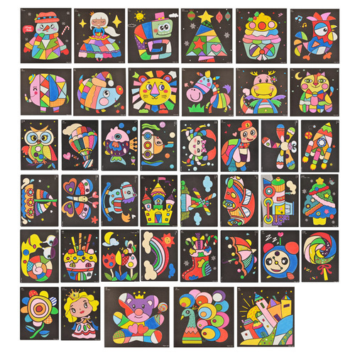 Children's colored sand painting bottled three-dimensional shaking sand set baby creative handmade diy girls glue painting toys