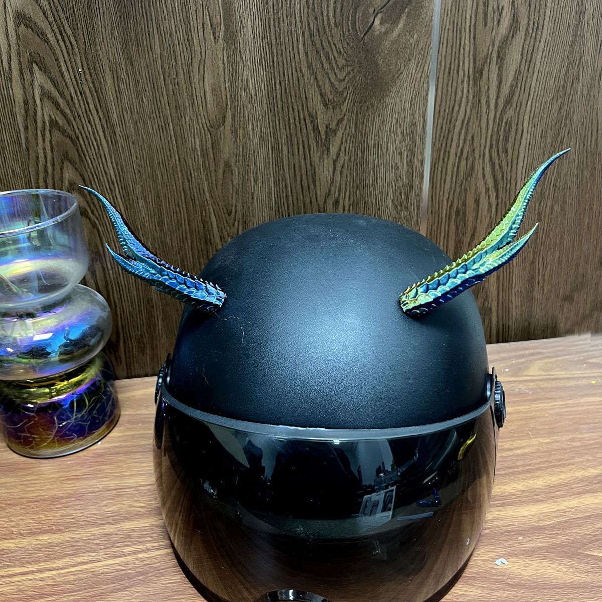 New Style Takeaway Rider Decorations Motorcycle Helmet Accessories Cool Helmet Horns Devil Dragon Horns 3D Ornaments